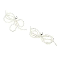 Unique Bargains Faux Pearl Bow Style 10 Shoelace Charms White 1 Pair -UNIQUE BARGAIN Shop GUEST 1d87b4d1 fc52 4670 bd61 89edabcefd54