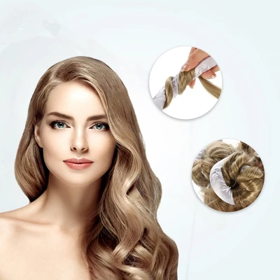 Unique Bargains Heatless Hair Curler White 6 Pcs 5 Unique Bargains Heatless Hair Curler White 6 Pcs - Image 5