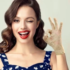 Unique Bargains Lace Women Short Vintage Breathable Elegant Wedding Gloves Beige 1 Pair -UNIQUE BARGAIN Shop GUEST 20882c53 ae5a 4d52 830d 76326fb352f1