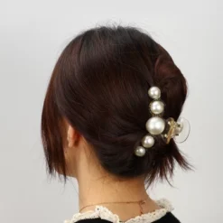 Unique Bargains Women's Plastic Hair Claws White