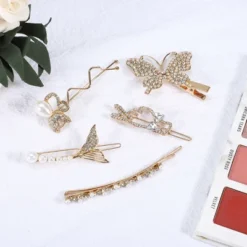 Unique Bargains Girl's Pearl Cute Style Metal Hair Clips Gold Tone 1 Set Of 5 Pcs -UNIQUE BARGAIN Shop GUEST 23c9ab1e 025a 40d5 a952 b107f4b71a2a