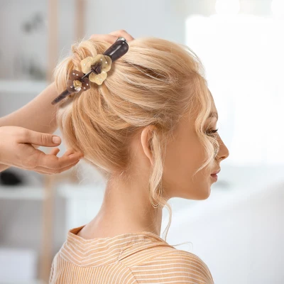 Unique Bargains Women's Metal Long Duckbill Hair Clips Pink Deep Coffee 5.31" 2 Pcs 2 Unique Bargains Women's Metal Long Duckbill Hair Clips Pink Deep Coffee 5.31" 2 Pcs - Image 2