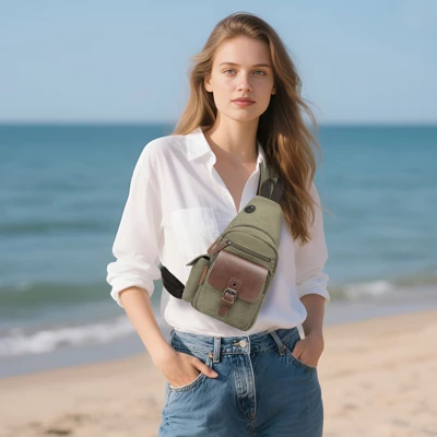 Unique Bargains Waterpoof Anti-Theft Casual Crossbody Backpack For Outdoor 1 Unique Bargains Waterpoof Anti-Theft Casual Crossbody Backpack For Outdoor