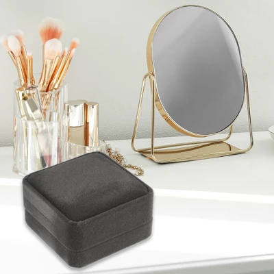 Unique Bargains Luxury Suede Jewelry Earrings Box 1 Pc 5 Unique Bargains Luxury Suede Jewelry Earrings Box 1 Pc - Image 5