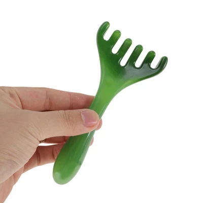Unique Bargains Antler-shaped Head Massage Comb Green 1 Pc 4 Unique Bargains Antler-shaped Head Massage Comb Green 1 Pc - Image 4