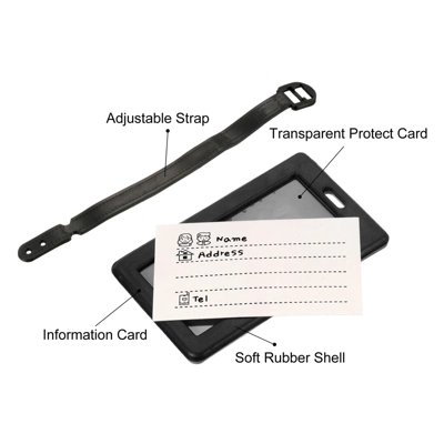 Unique Bargains PVC Durable Lightweight Backpack Travel Luggage Tags 3 Unique Bargains PVC Durable Lightweight Backpack Travel Luggage Tags - Image 3