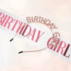 Unique Bargains Birthday Letter Sash Headband Rose Gold Tone Pink -UNIQUE BARGAIN Shop GUEST 24c2bf20 ed3b 48c9 897e e32ef06de83c