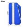 Unique Bargains Aluminium Lightweight Backpack Identifier Card Travel Luggage Tag 3 Pcs