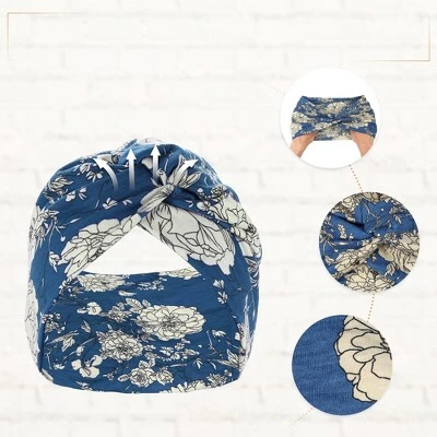 Unique Bargains Women's Yoga Hair Scarfs Bohemia Head Wraps 5.31" Wide Multicolour 4 Pcs 3 Unique Bargains Women's Yoga Hair Scarfs Bohemia Head Wraps 5.31" Wide Multicolour 4 Pcs - Image 3