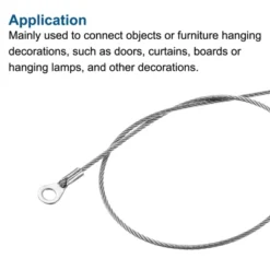 Unique Bargains Stainless Steel Lanyard Cable Eyelets Ended Security Wire Rope -UNIQUE BARGAIN Shop GUEST 256fa824 75ed 4204 831f d9a982df7c91