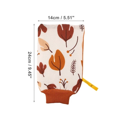 Unique Bargains Bathroom Bath Shower Gloves 9.45"x5.51" Yellow 1 Pc 3 Unique Bargains Bathroom Bath Shower Gloves 9.45"x5.51" Yellow 1 Pc - Image 3