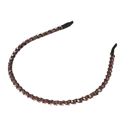 Unique Bargains Women's Rhinestone Hair Hoop Headband 0.24 Inch Wide 1 Pc 15 Unique Bargains Women's Rhinestone Hair Hoop Headband 0.24 Inch Wide 1 Pc - Image 15