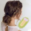 Unique Bargains Girl's Cute Flowers Hair Clips Yellow Green 8 Pcs