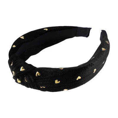 Unique Bargains Women's Velvet Heart Shape Stud Knot Headband 1.18 Inch Wide 1 Pc 11 Unique Bargains Women's Velvet Heart Shape Stud Knot Headband 1.18 Inch Wide 1 Pc - Image 11