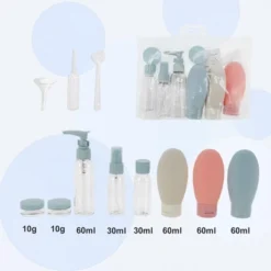 Unique Bargains Portable Travel Container Set 12 Pcs