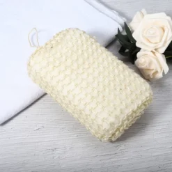 Unique Bargains Bathroom Jute Square Bath Sponge 5.55"x3.54"x1.77" Beige 1 Pc -UNIQUE BARGAIN Shop GUEST 28fbb570 b945 4e81 816f 14549ecd4ea9