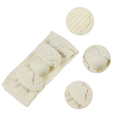 Unique Bargains Girl's Soft And Breathable Stripe Bow Headbands 6.69"x2.95" 2 Pcs 2 Unique Bargains Girl's Soft And Breathable Stripe Bow Headbands 6.69"x2.95" 2 Pcs - Image 2