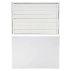 Unique Bargains PU Leather Stackable Jewelry Tray Flat Strip Style, Jewelry Drawer Organizer Trays Showcase For Bracelets Earrings White -UNIQUE BARGAIN Shop GUEST 299f3801 d72b 4967 a3de 8d70f349bcfb