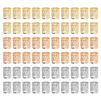 Unique Bargains Hollow Hair Cuffs Dreadlock 60 Pcs 6 Unique Bargains Hollow Hair Cuffs Dreadlock 60 Pcs - Image 6