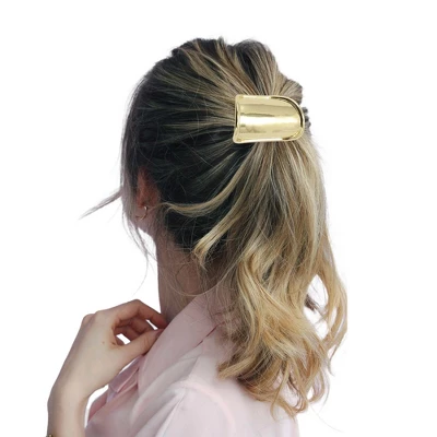 Unique Bargains Women's Convex U-shaped Ponytail Buckle Hair Clip 1 Pc 2 Unique Bargains Women's Convex U-shaped Ponytail Buckle Hair Clip 1 Pc - Image 2