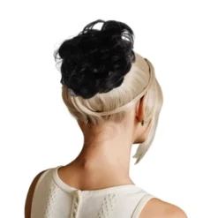 Unique Bargains Women's Nature Long Hair Wig Hair Clip 5.51inch Brown 1 Pc