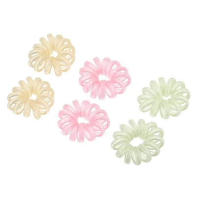 Unique Bargains Spiral Hair Ties Coil Hair Ties Hair Accessories For Women 6 Pcs 4 Unique Bargains Spiral Hair Ties Coil Hair Ties Hair Accessories For Women 6 Pcs - Image 4