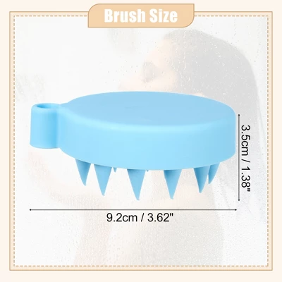Unique Bargains Hair Scalp Massager Shampoo Brush 3.62"x3.07"x1.38" 2 Unique Bargains Hair Scalp Massager Shampoo Brush 3.62"x3.07"x1.38" - Image 2
