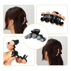 Unique Bargains Women's Plastic Hair Claws Gray Orange Beige Pink Green Blue 2.72"x1.26"x1.42" 6 Pcs -UNIQUE BARGAIN Shop GUEST 2e0cc3c1 dd73 4caf b76e 0ba32faab6a4