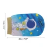 Unique Bargains Cartoon Astronaut Shower Gloves For Bathroom 7.87"x5.12" 1 Pc
