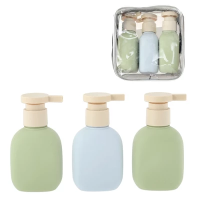 Unique Bargains Refillable Plastic Travel Container Set 100ml 3 Pcs 5 Unique Bargains Refillable Plastic Travel Container Set 100ml 3 Pcs - Image 5