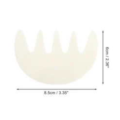 Unique Bargains Five-tooth Head Massage Comb White 1 Pc