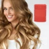 Unique Bargains Women's Heatless Voluminous Hair Rollers 2.56"x1.73" Red 6pcs