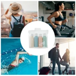 Unique Bargains Portable Travel Container Set Blue Green 4 Pcs -UNIQUE BARGAIN Shop GUEST 315daf0c c293 49fb ace3 3de4606894b8