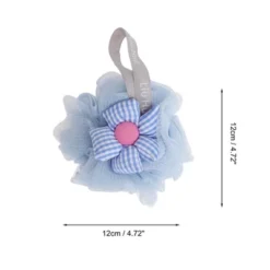 Unique Bargains Plaid Sunflower Bath Shower Loofah Sponge 1 Pc