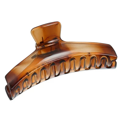 Unique Bargains Women's 4.49" Claw Clip Hair Accessories No Slip Plastic Brown 4 Unique Bargains Women's 4.49" Claw Clip Hair Accessories No Slip Plastic Brown - Image 4