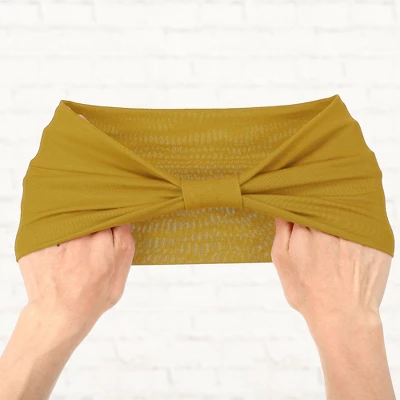 Unique Bargains Wide Knotted Yoga Elastic Headbands 5.12" Wide Multicolor 4 Pcs 5 Unique Bargains Wide Knotted Yoga Elastic Headbands 5.12" Wide Multicolor 4 Pcs - Image 5