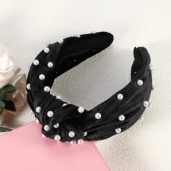 Unique Bargains Women's Velvet Faux Pearl Knotted Headband 1 Pc -UNIQUE BARGAIN Shop GUEST 3557b4eb f239 47e4 b548 46d910e76092