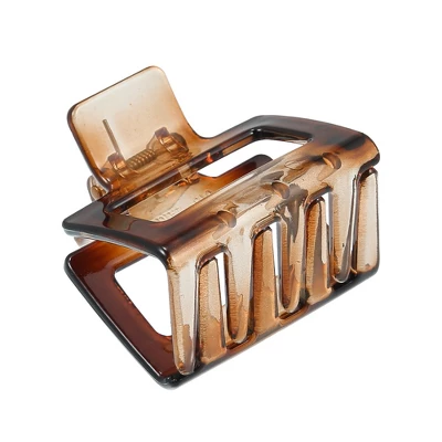 Unique Bargains Women's 2.05" Claw Clip Hair Accessories No Slip Grip Plastic Brown 1 Pc 4 Unique Bargains Women's 2.05" Claw Clip Hair Accessories No Slip Grip Plastic Brown 1 Pc - Image 4