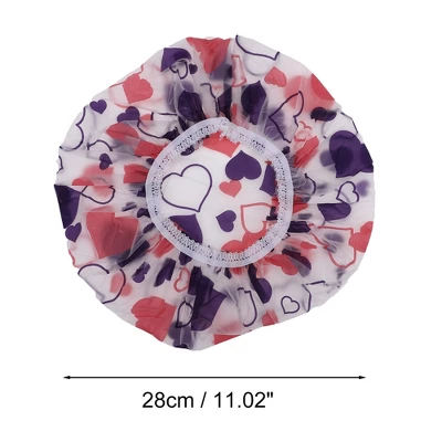 Unique Bargains Women's Heart Pattern Cap Blue Pink 1 Pc 1 Unique Bargains Women's Heart Pattern Cap Blue Pink 1 Pc