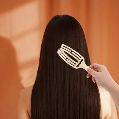 Unique Bargains Simple Portable Hollow Comb Hair Brush 1 Pc 4 Unique Bargains Simple Portable Hollow Comb Hair Brush 1 Pc - Image 4