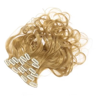 Unique Bargains 4 Clips In Hair Extensions Full Head Synthetic Women Hair Wigs 8 Unique Bargains 4 Clips In Hair Extensions Full Head Synthetic Women Hair Wigs - Image 8