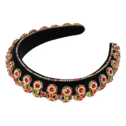 Unique Bargains Women's Bling Double-layered Rhinestone Flannel Wide Edge Headband 5.71"x1.30" 1Pc -UNIQUE BARGAIN Shop GUEST 3913515e d00a 4c72 a894 51dbde9cae2a