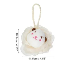 Unique Bargains Bathroom Cartoon Bath Shower Loofah Sponge 4.13"x4.53" Beige 1 Pc -UNIQUE BARGAIN Shop GUEST 3a4685a5 b9b6 4a29 a1aa dc079d370cb2