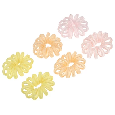 Unique Bargains Spiral Hair Ties Coil Hair Ties Hair Accessories For Women 6 Pcs 8 Unique Bargains Spiral Hair Ties Coil Hair Ties Hair Accessories For Women 6 Pcs - Image 8