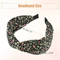 Unique Bargains Girl's Retro Flower Knotted Non-slip Wide Headband Black 5"x2.09" 1 Pc -UNIQUE BARGAIN Shop GUEST 3ae646f6 f6dd 437d 81d5 4916cdaed620