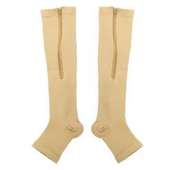 Unique Bargains Zipper Pressure Open Toe Compression Sleeves Knee High 2 Pair -UNIQUE BARGAIN Shop GUEST 3afff91f acce 474d b4ca 2412e6f045e6