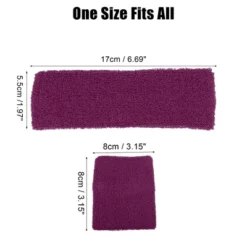 Unique Bargains Stretchy Cotton Blend Sweat Absorbing Sport Headband Wristband Purple Red 3 Pcs 7 Unique Bargains Stretchy Cotton Blend Sweat Absorbing Sport Headband Wristband Purple Red 3 Pcs -UNIQUE BARGAIN Shop GUEST 3c55f03a dcdd 4227 bda0 e36dd374aea5