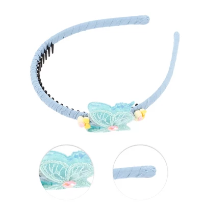 Unique Bargains Gilr's Elegant Butterflies Headbands 5.71"x4.72"x0.63" 1 Pc 2 Unique Bargains Gilr's Elegant Butterflies Headbands 5.71"x4.72"x0.63" 1 Pc - Image 2