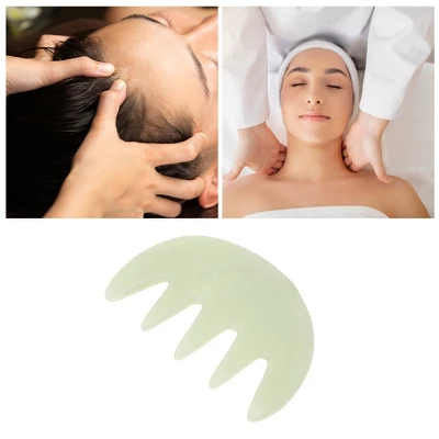 Unique Bargains Five-tooth Head Massage Comb Green 1 Pc 3 Unique Bargains Five-tooth Head Massage Comb Green 1 Pc - Image 3