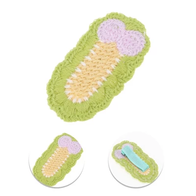 Unique Bargains Girl's Cute Flowers Hair Clips Yellow Green 8 Pcs 2 Unique Bargains Girl's Cute Flowers Hair Clips Yellow Green 8 Pcs - Image 2